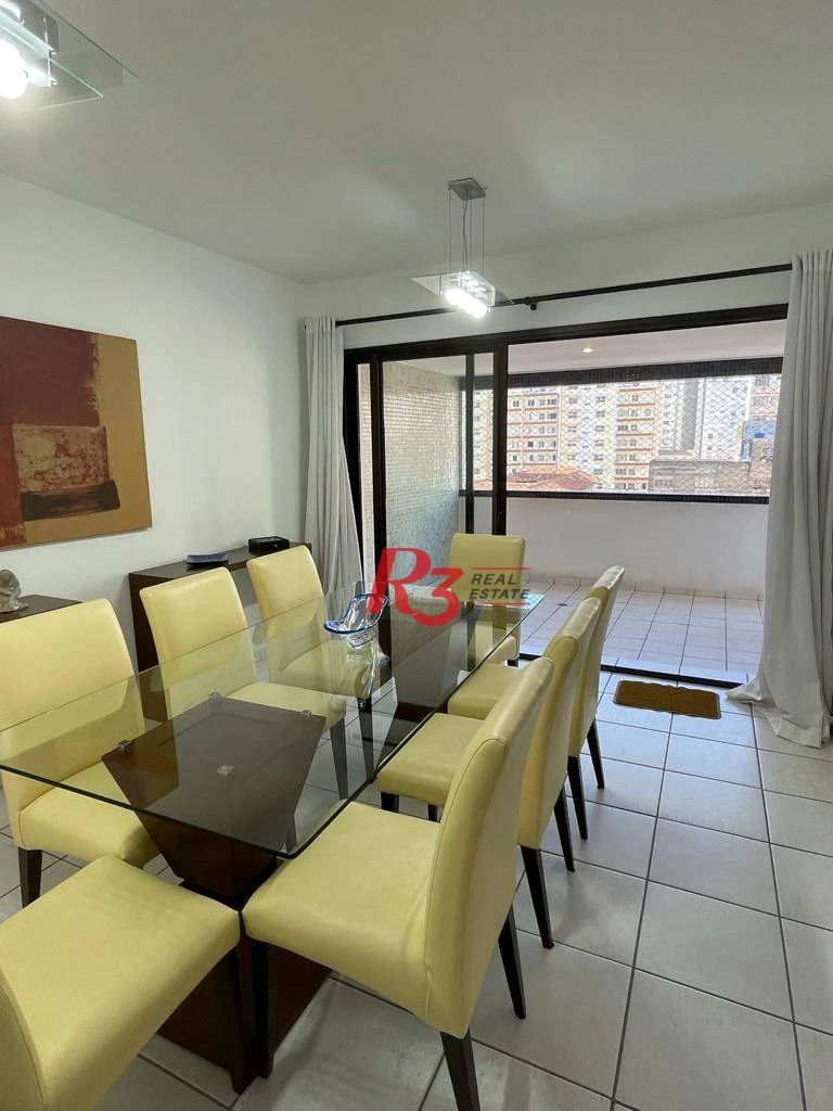 Apartamento com 3 dormitórios à venda, 196 m² por R$ 1.990.000,00 - Embaré - Santos/SP