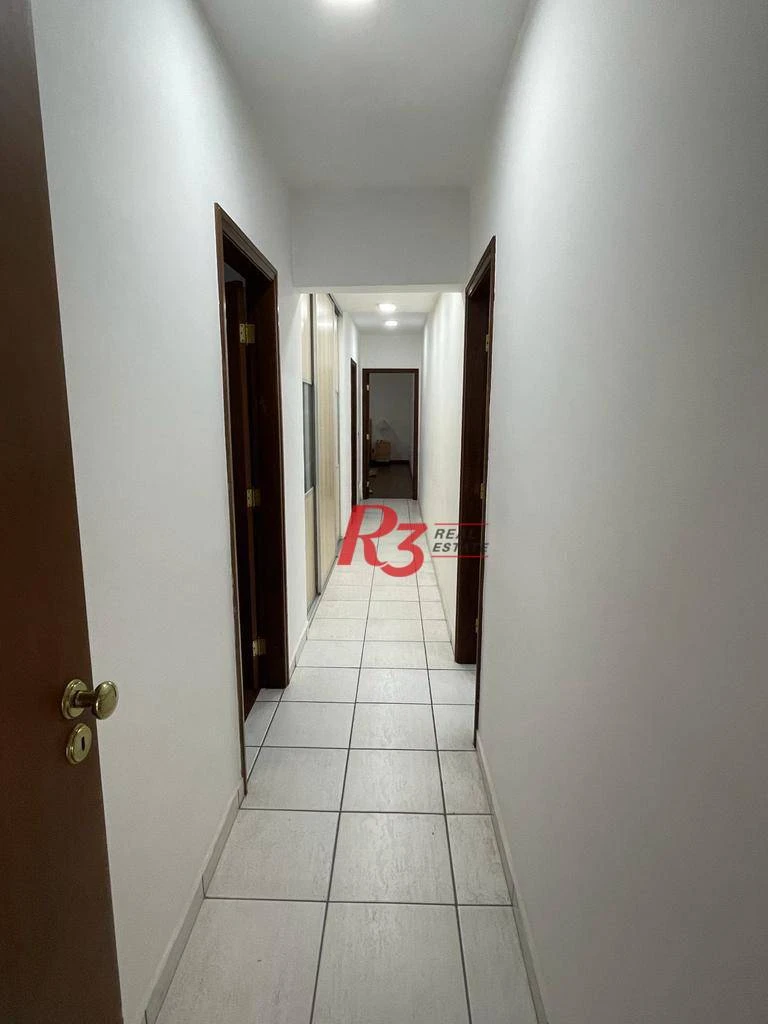 Apartamento com 3 dormitórios à venda, 196 m² por R$ 1.990.000,00 - Embaré - Santos/SP