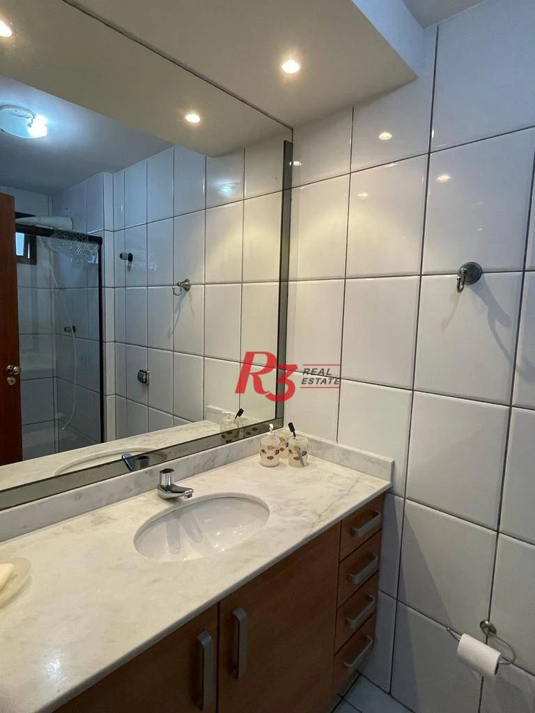 Apartamento com 3 dormitórios à venda, 196 m² por R$ 1.990.000,00 - Embaré - Santos/SP