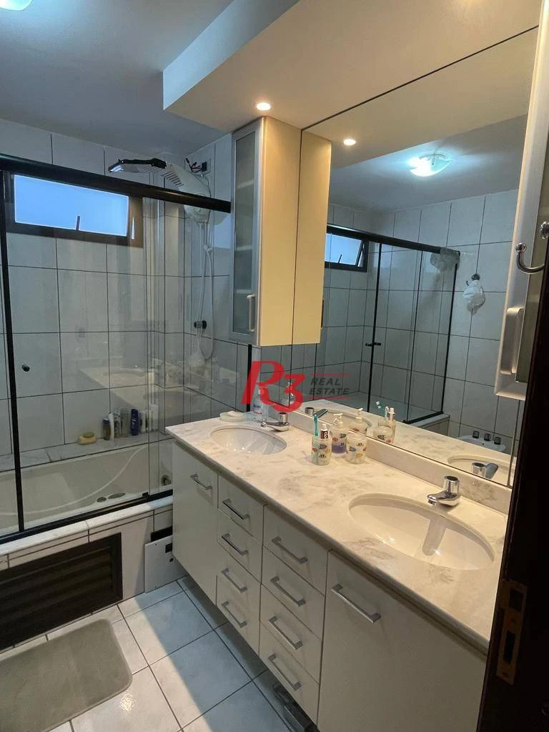 Apartamento com 3 dormitórios à venda, 196 m² por R$ 1.990.000,00 - Embaré - Santos/SP