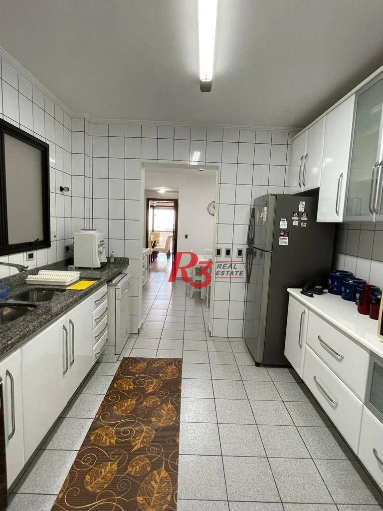 Apartamento com 3 dormitórios à venda, 196 m² por R$ 1.990.000,00 - Embaré - Santos/SP