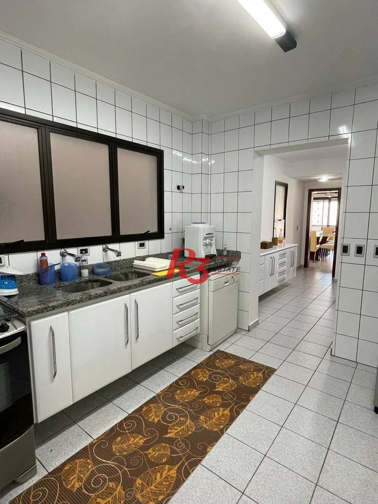 Apartamento com 3 dormitórios à venda, 196 m² por R$ 1.990.000,00 - Embaré - Santos/SP