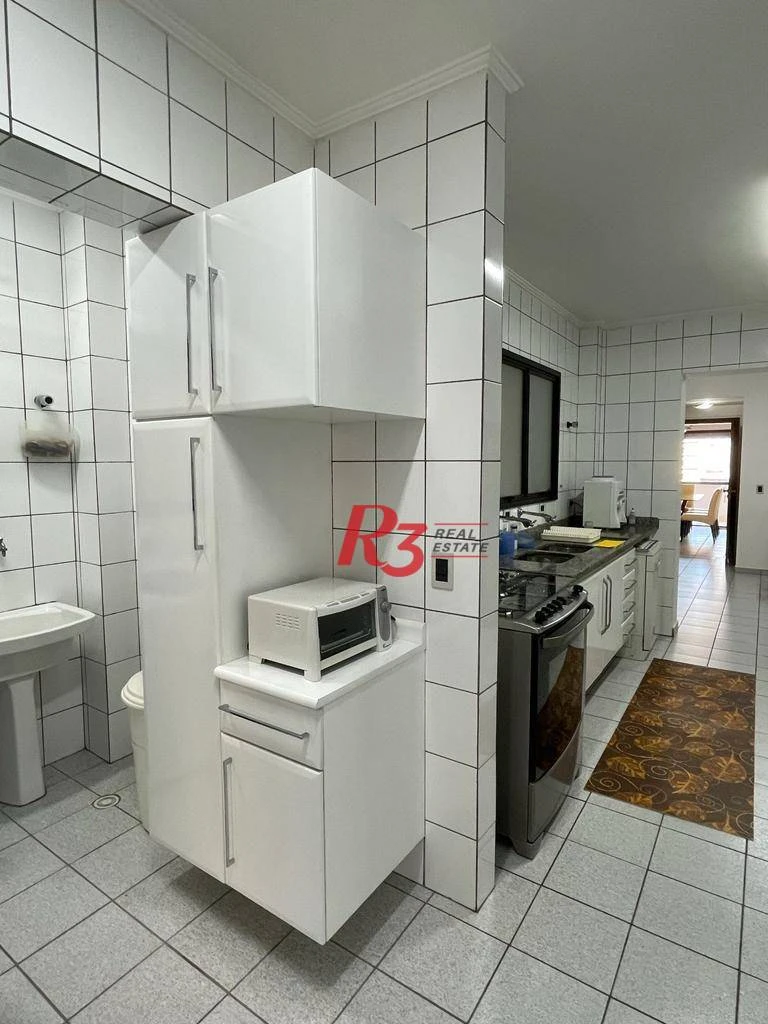 Apartamento com 3 dormitórios à venda, 196 m² por R$ 1.990.000,00 - Embaré - Santos/SP