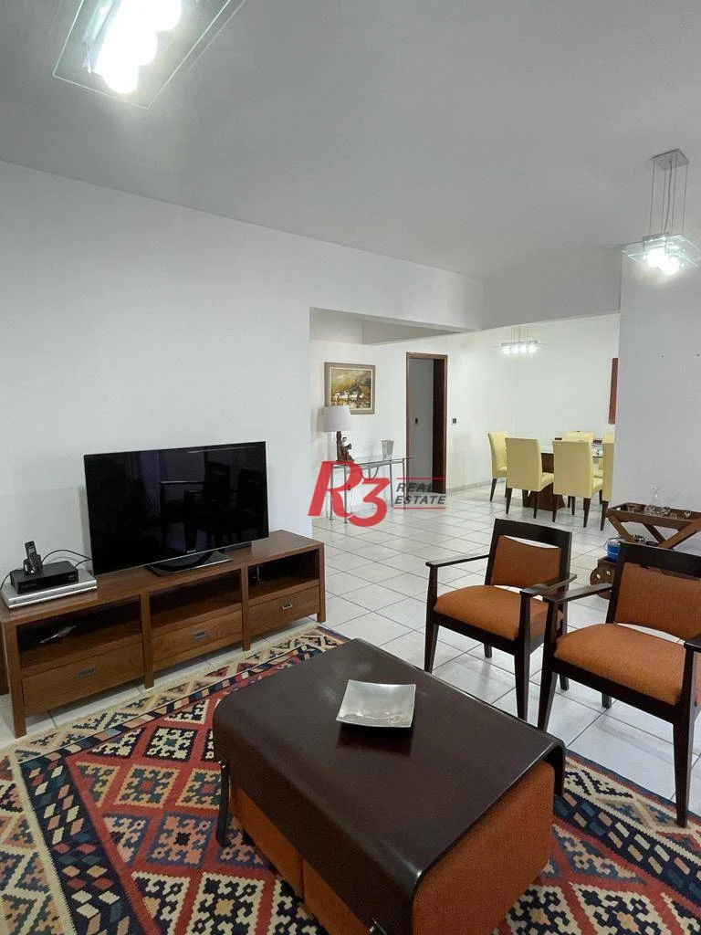 Apartamento com 3 dormitórios à venda, 196 m² por R$ 1.990.000,00 - Embaré - Santos/SP