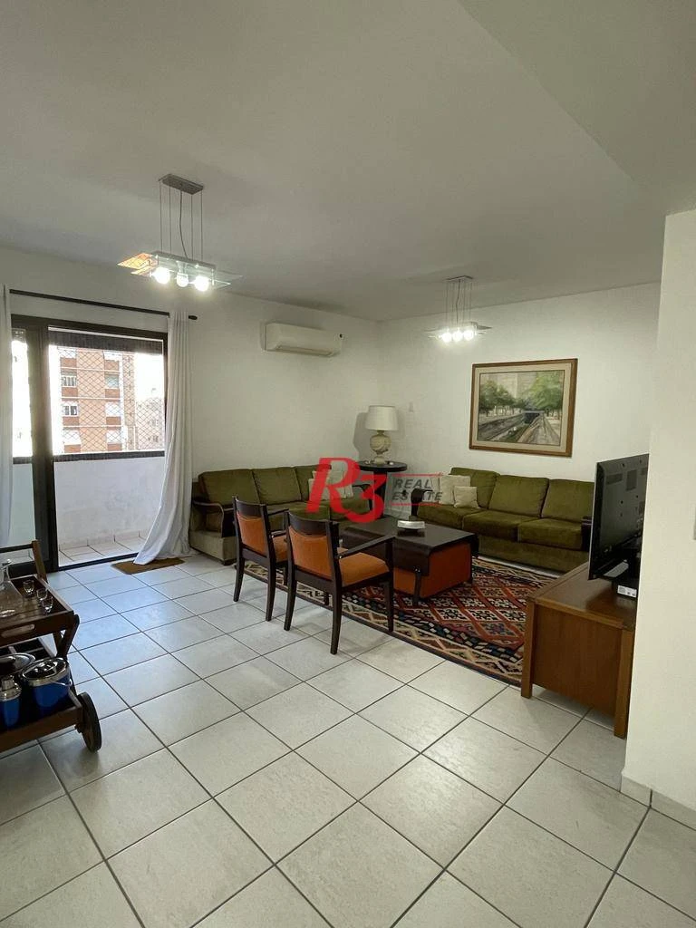 Apartamento com 3 dormitórios à venda, 196 m² por R$ 1.990.000,00 - Embaré - Santos/SP
