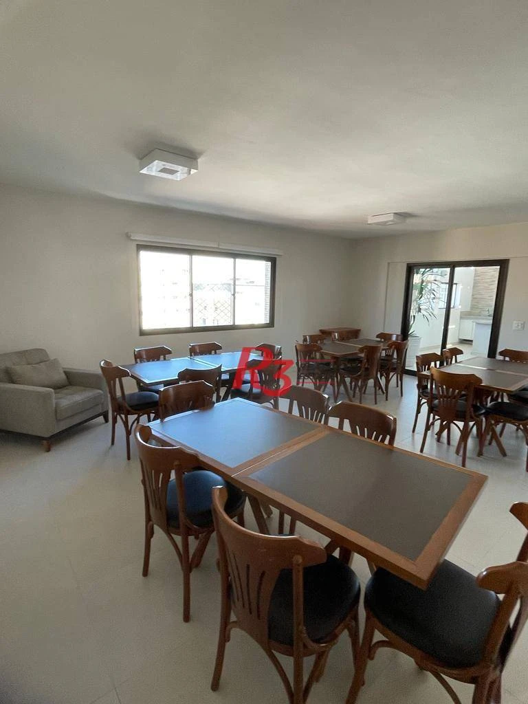 Apartamento com 3 dormitórios à venda, 196 m² por R$ 1.990.000,00 - Embaré - Santos/SP