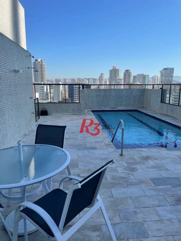 Apartamento com 3 dormitórios à venda, 196 m² por R$ 1.990.000,00 - Embaré - Santos/SP