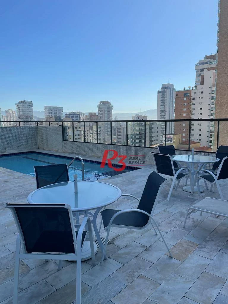 Apartamento com 3 dormitórios à venda, 196 m² por R$ 1.990.000,00 - Embaré - Santos/SP
