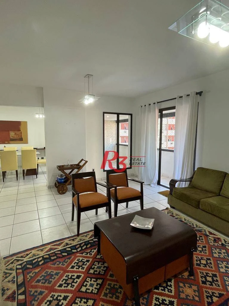 Apartamento com 3 dormitórios à venda, 196 m² por R$ 1.990.000,00 - Embaré - Santos/SP
