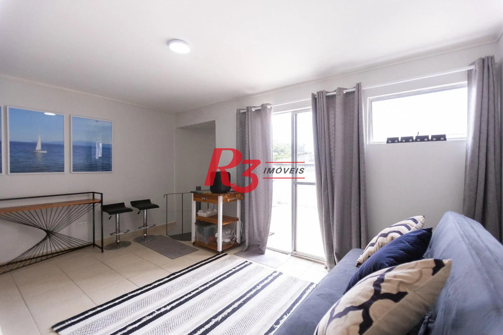 Cobertura com 2 dormitórios à venda, 105 m² - José Menino - Santos/SP