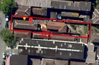 Terreno à venda, 350 m² por R$ 935.000,00 - Macuco - Santos/SP