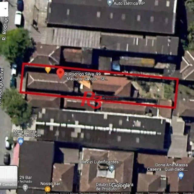 Terreno à venda, 350 m² por R$ 935.000,00 - Macuco - Santos/SP