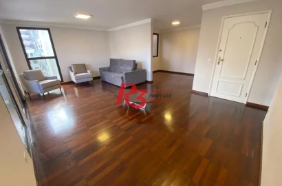 Apartamento com 3 dormitórios para alugar, 140 m² por R$ 11.500,00/mês - Aparecida - Santos/SP