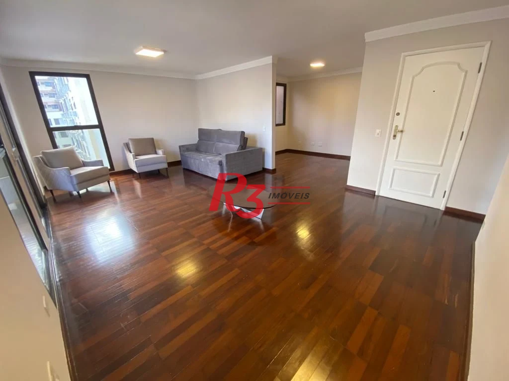 Apartamento com 3 dormitórios para alugar, 140 m² por R$ 11.500,00/mês - Aparecida - Santos/SP
