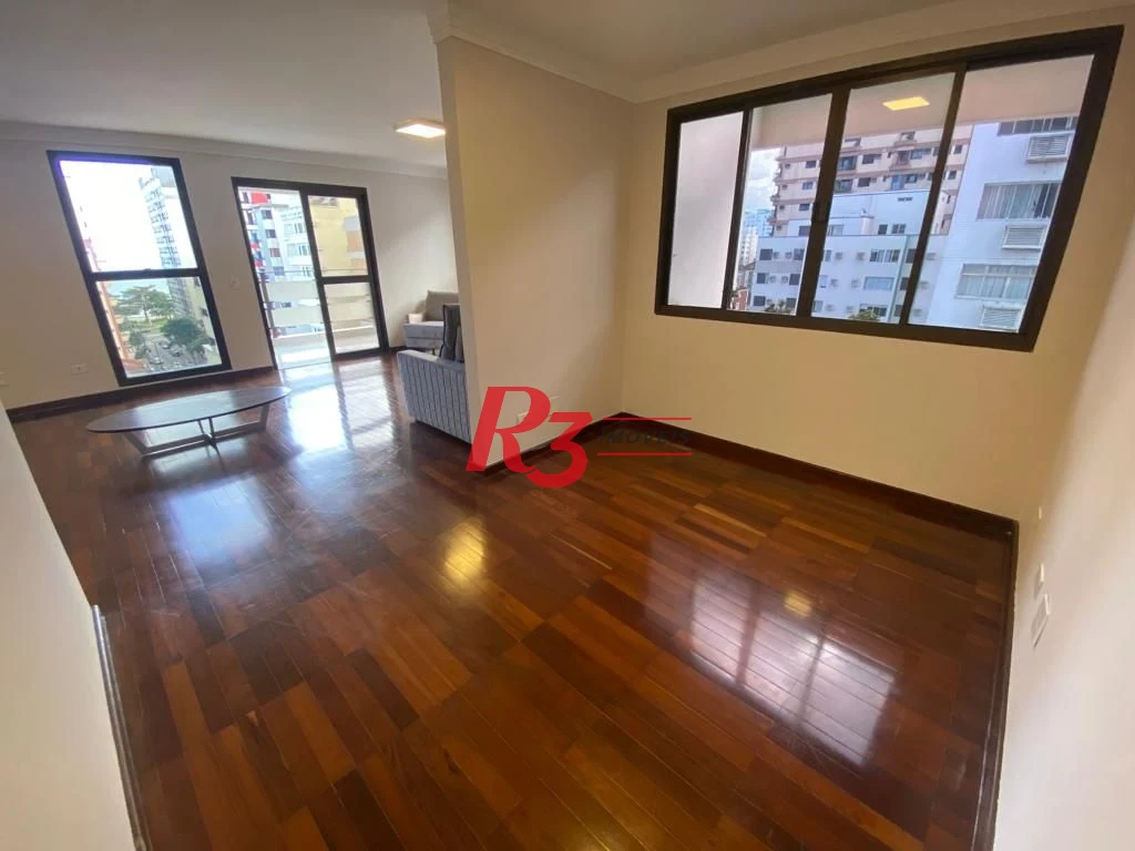 Apartamento com 3 dormitórios para alugar, 140 m² por R$ 11.500,00/mês - Aparecida - Santos/SP