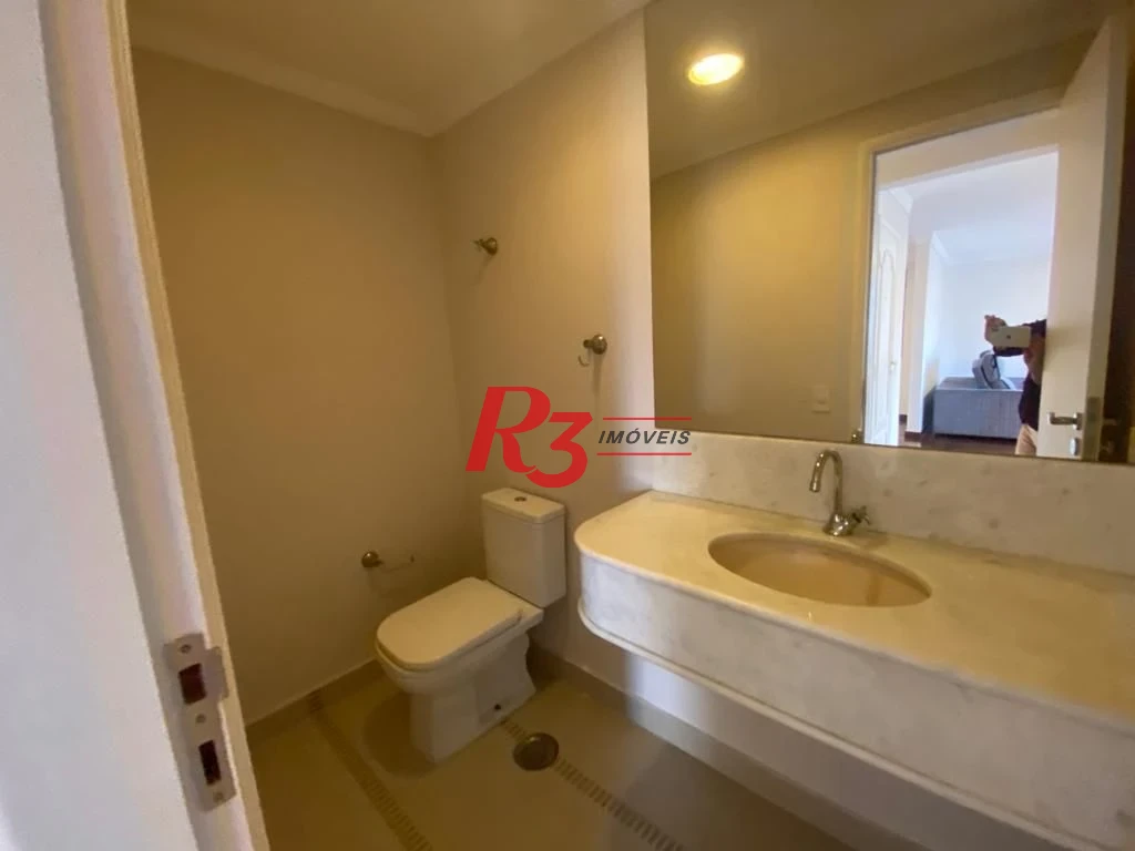 Apartamento com 3 dormitórios para alugar, 140 m² por R$ 11.500,00/mês - Aparecida - Santos/SP