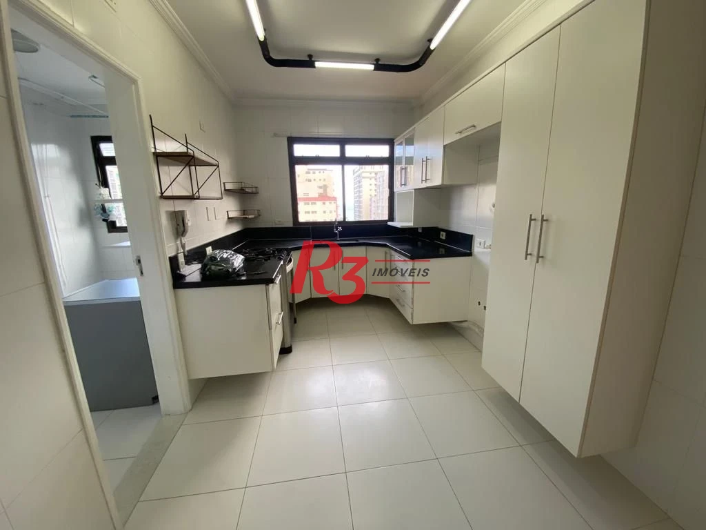 Apartamento com 3 dormitórios para alugar, 140 m² por R$ 11.500,00/mês - Aparecida - Santos/SP