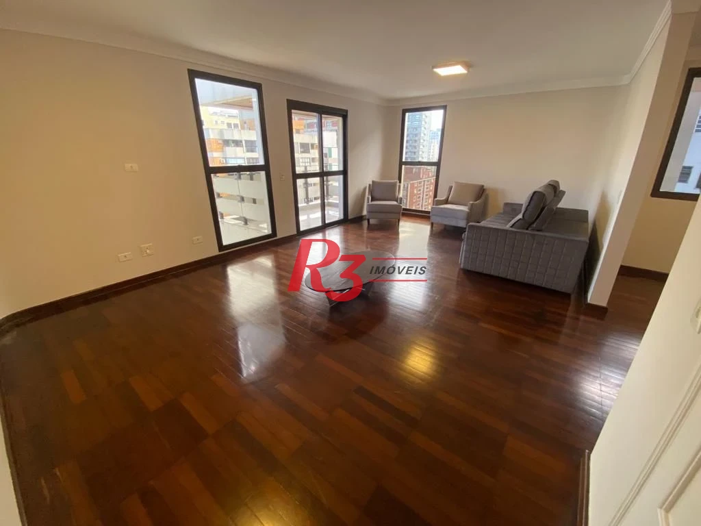 Apartamento com 3 dormitórios para alugar, 140 m² por R$ 11.500,00/mês - Aparecida - Santos/SP
