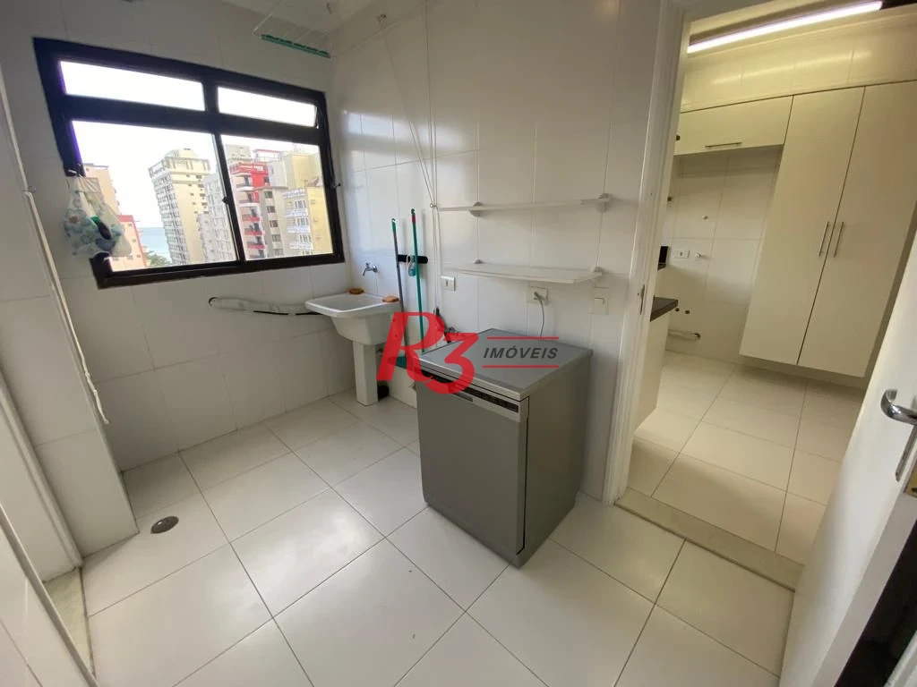 Apartamento com 3 dormitórios para alugar, 140 m² por R$ 11.500,00/mês - Aparecida - Santos/SP