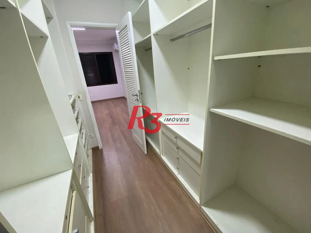 Apartamento com 3 dormitórios para alugar, 140 m² por R$ 11.500,00/mês - Aparecida - Santos/SP