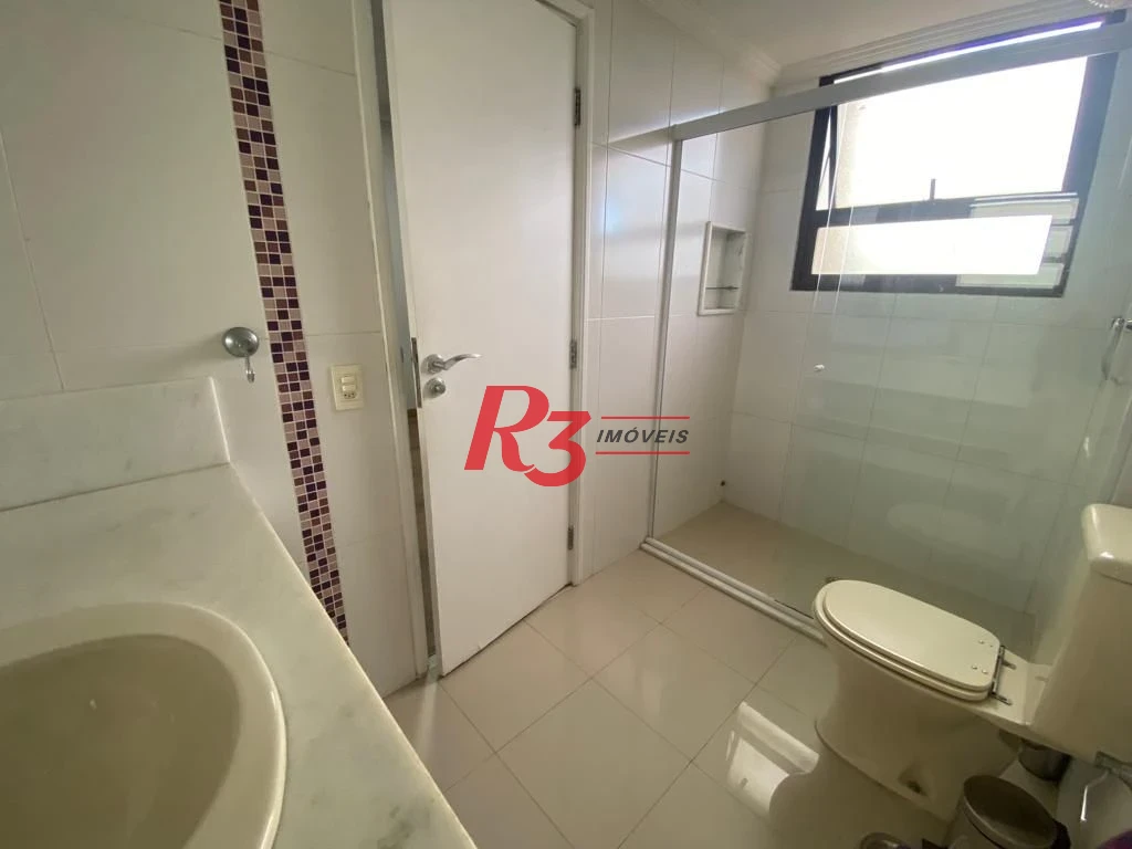 Apartamento com 3 dormitórios para alugar, 140 m² por R$ 11.500,00/mês - Aparecida - Santos/SP