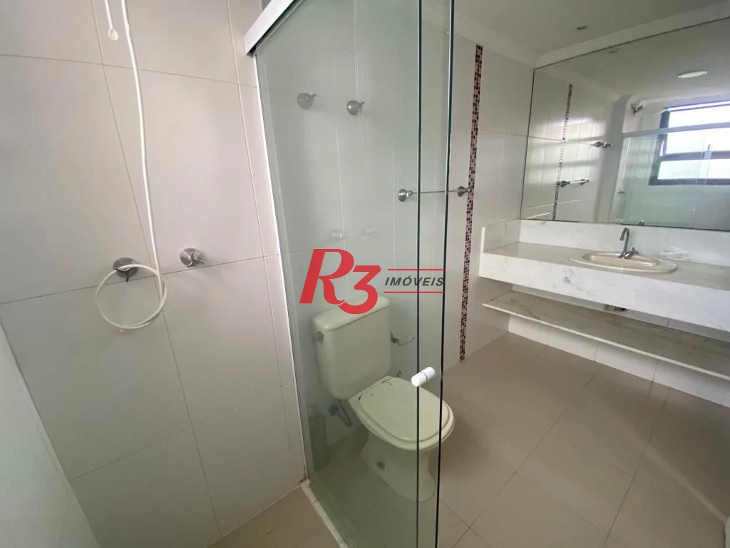 Apartamento com 3 dormitórios para alugar, 140 m² por R$ 11.500,00/mês - Aparecida - Santos/SP