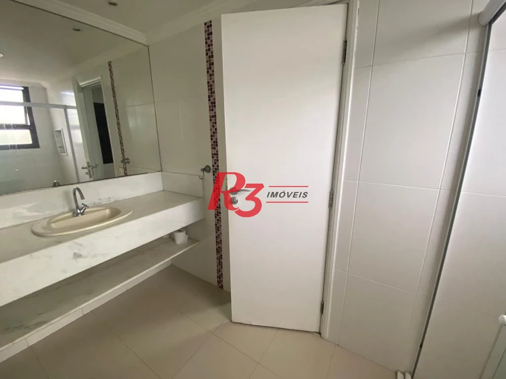 Apartamento com 3 dormitórios para alugar, 140 m² por R$ 11.500,00/mês - Aparecida - Santos/SP