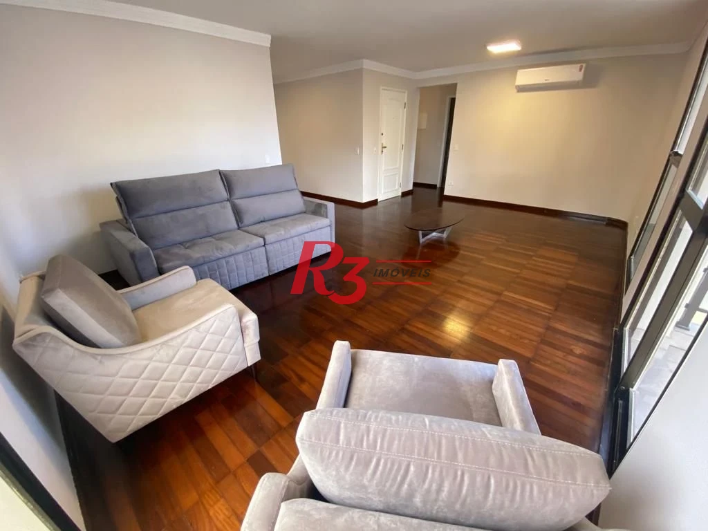 Apartamento com 3 dormitórios para alugar, 140 m² por R$ 11.500,00/mês - Aparecida - Santos/SP