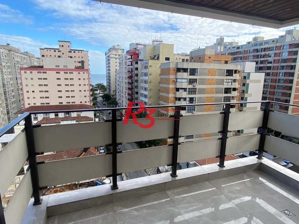 Apartamento com 3 dormitórios para alugar, 140 m² por R$ 11.500,00/mês - Aparecida - Santos/SP