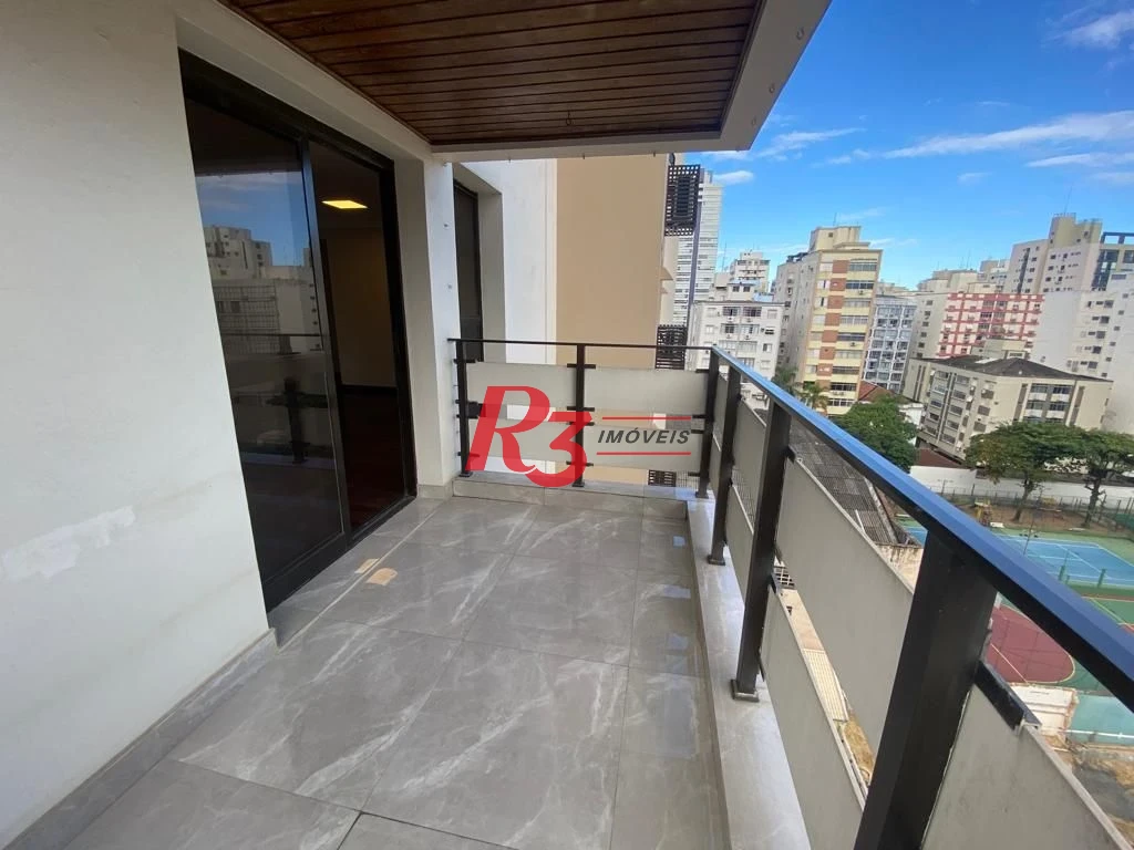 Apartamento com 3 dormitórios para alugar, 140 m² por R$ 11.500,00/mês - Aparecida - Santos/SP