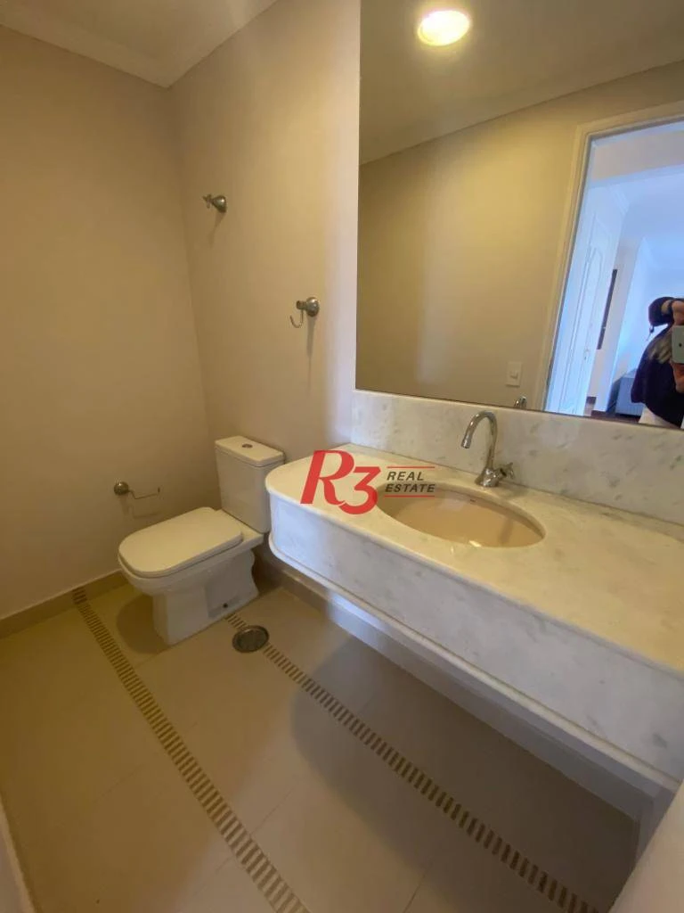 Apartamento com 3 dormitórios para alugar, 140 m² por R$ 11.500,00/mês - Aparecida - Santos/SP