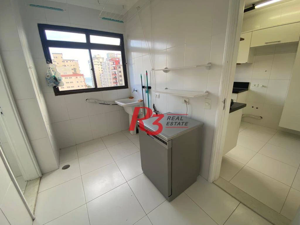 Apartamento com 3 dormitórios para alugar, 140 m² por R$ 11.500,00/mês - Aparecida - Santos/SP