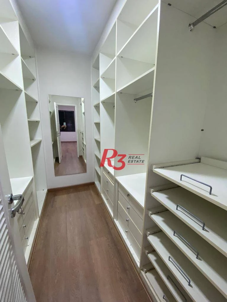 Apartamento com 3 dormitórios para alugar, 140 m² por R$ 11.500,00/mês - Aparecida - Santos/SP