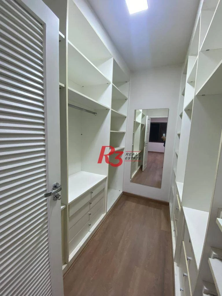 Apartamento com 3 dormitórios para alugar, 140 m² por R$ 11.500,00/mês - Aparecida - Santos/SP