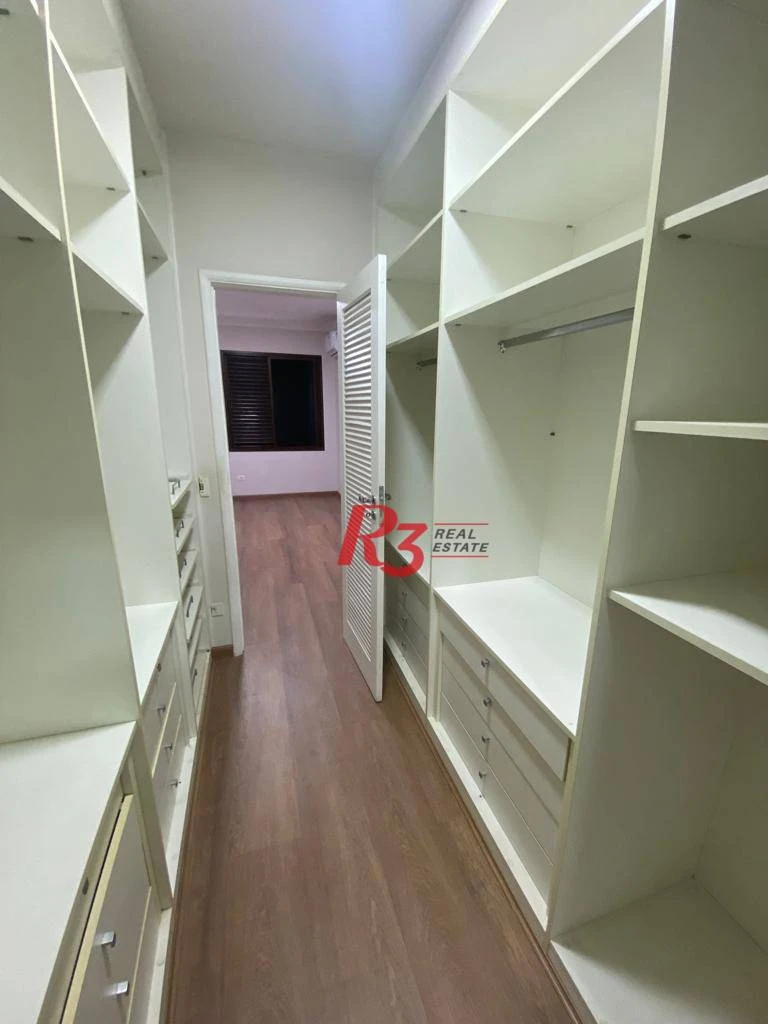 Apartamento com 3 dormitórios para alugar, 140 m² por R$ 11.500,00/mês - Aparecida - Santos/SP