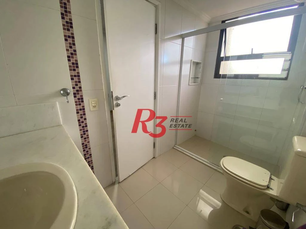 Apartamento com 3 dormitórios para alugar, 140 m² por R$ 11.500,00/mês - Aparecida - Santos/SP