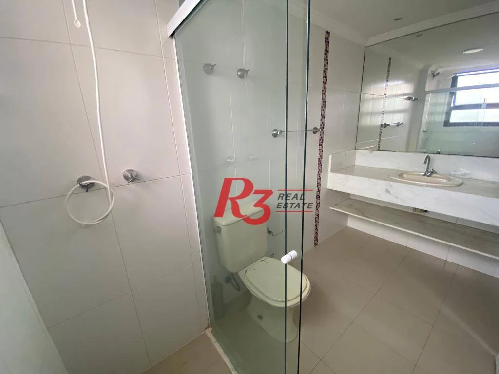 Apartamento com 3 dormitórios para alugar, 140 m² por R$ 11.500,00/mês - Aparecida - Santos/SP