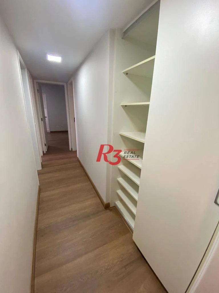 Apartamento com 3 dormitórios para alugar, 140 m² por R$ 11.500,00/mês - Aparecida - Santos/SP