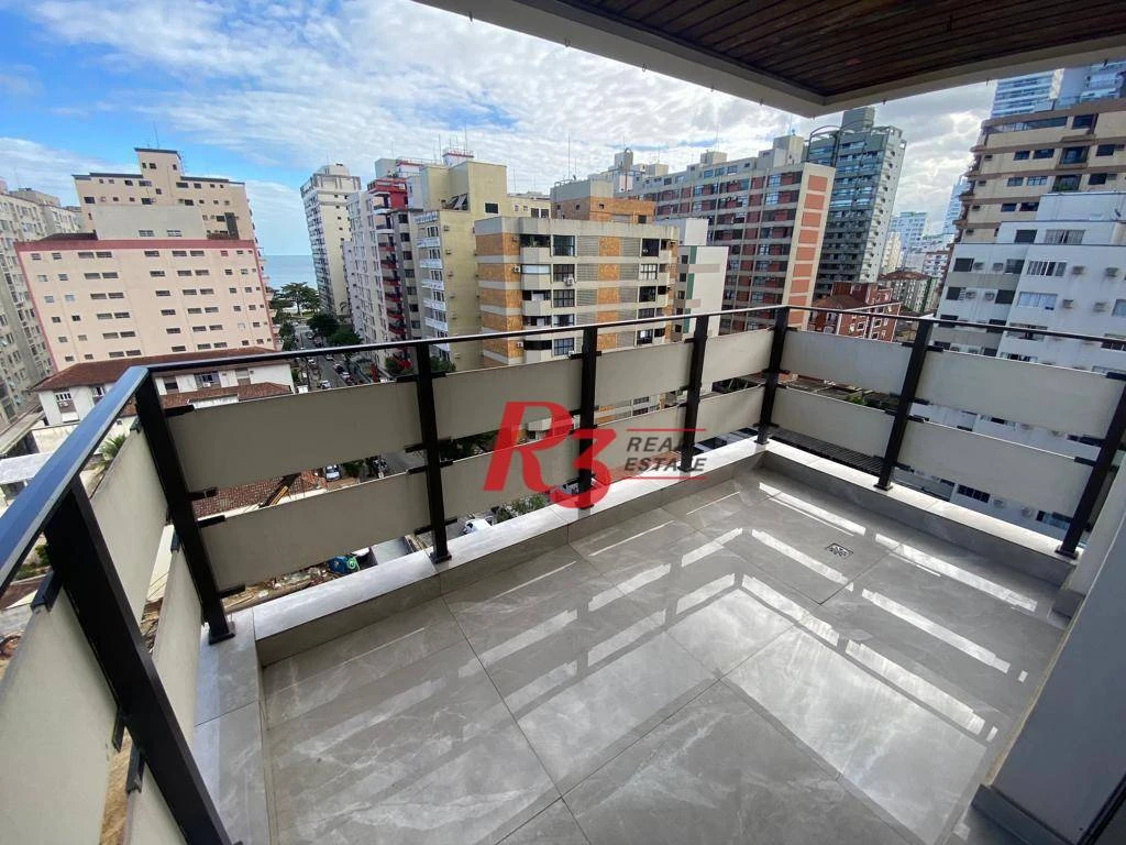 Apartamento com 3 dormitórios para alugar, 140 m² por R$ 11.500,00/mês - Aparecida - Santos/SP