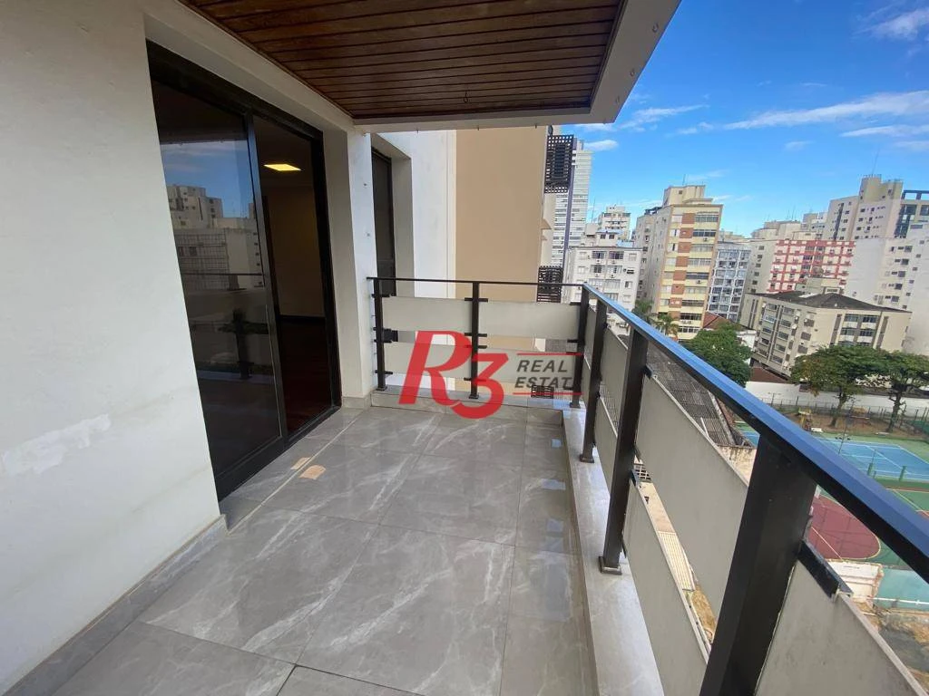 Apartamento com 3 dormitórios para alugar, 140 m² por R$ 11.500,00/mês - Aparecida - Santos/SP