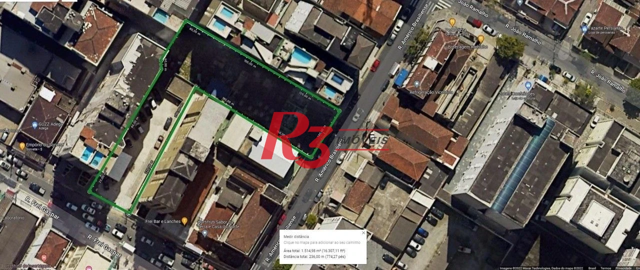 Terreno para locação em São Vicente no Gonzaguinha