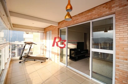 Apartamento à venda, 109 m² por R$ 1.542.000,00 - Gonzaga - Santos/SP