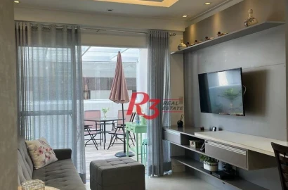 Apartamento Garden à venda, 87 m² por R$ 770.000,00 - Ponta da Praia - Santos/SP