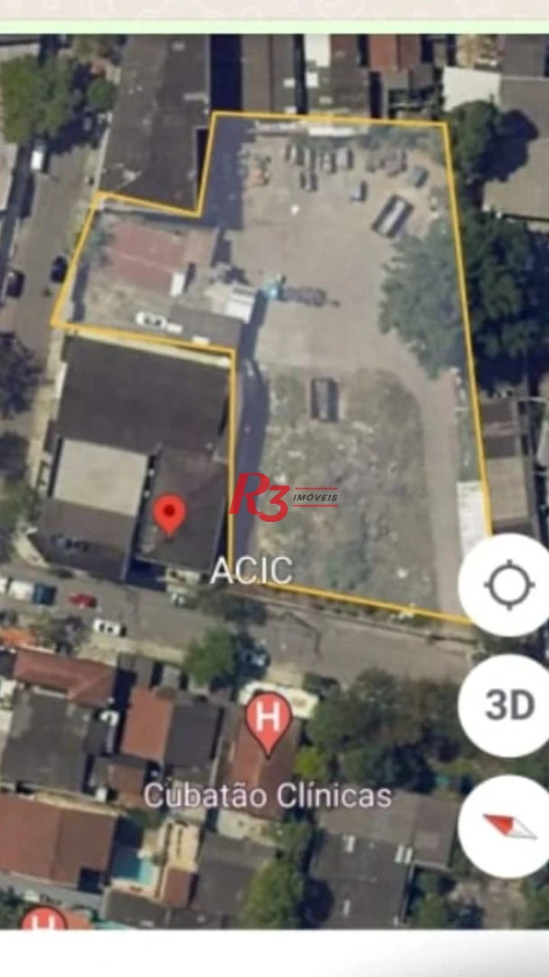 Terreno à venda, 3200 m² por R$ 5.000.000,00 - Vila Paulista - Cubatão/SP