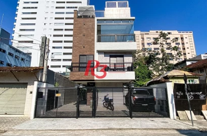 Sobrado com 2 dormitórios à venda, 92 m² por R$ 550.000,00 - Marapé - Santos/SP