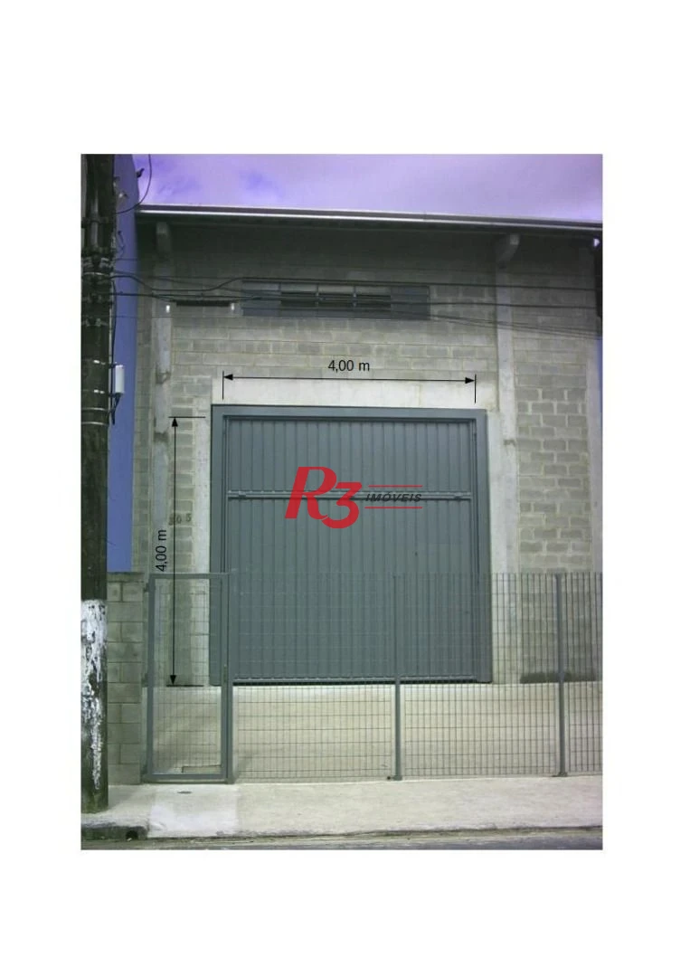 Oportunidade para locação ou compra, no Paque´ta, em Santos, com 240 m² de área útil, rota de saída do Centro, próximo ao cais, acesso pra caminhões!!
