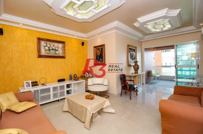 Apartamento com 2 dormitórios à venda, 115 m² por R$ 1.380.000,00 - Embaré - Santos/SP
