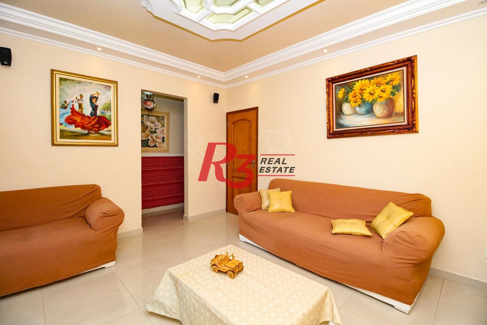 Apartamento com 2 dormitórios à venda, 115 m² por R$ 1.380.000,00 - Embaré - Santos/SP