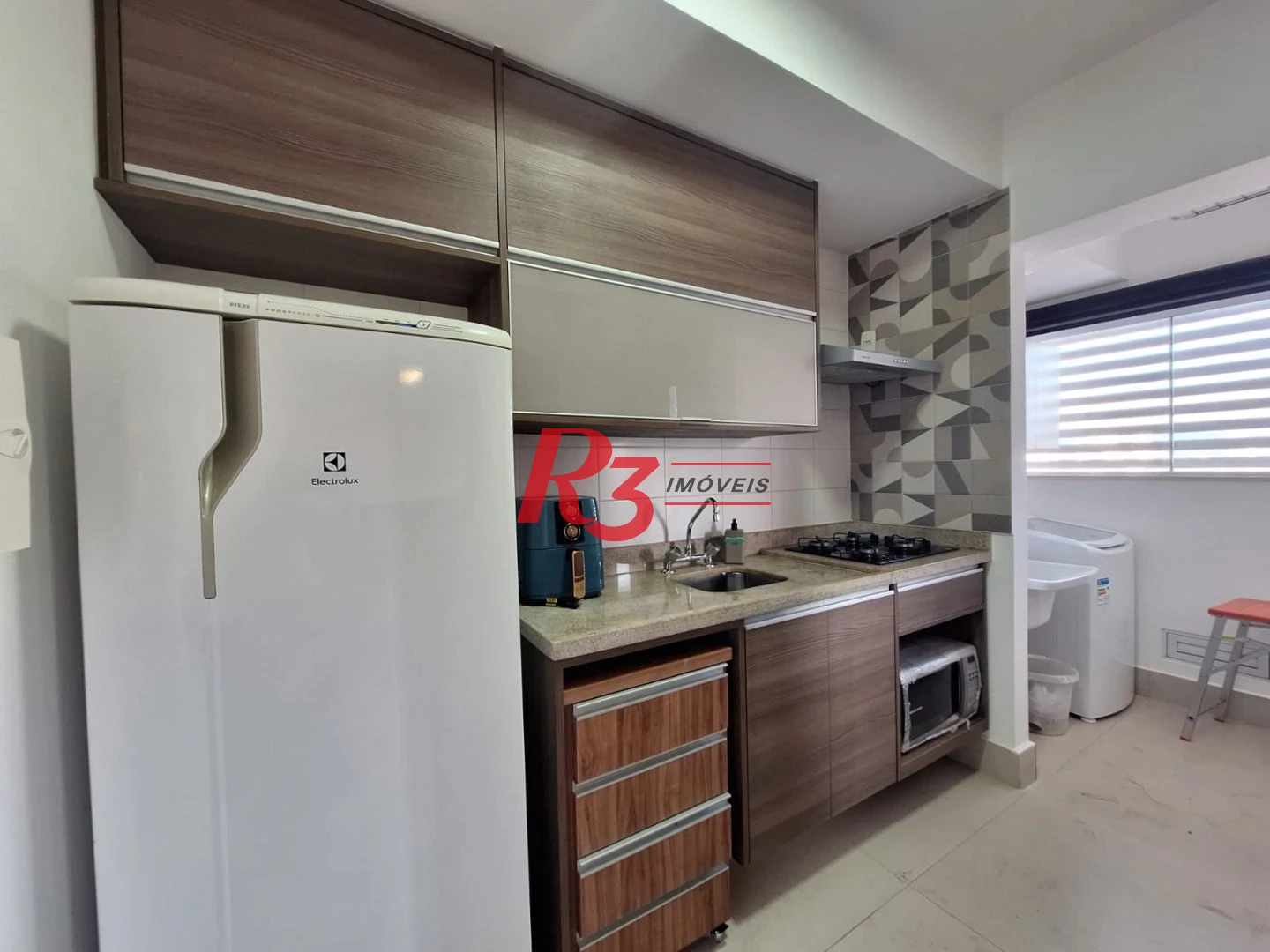 Apartamento com 1 dormitório para alugar, 47 m² por R$ 4.700,00/mês - Boqueirão - Santos/SP