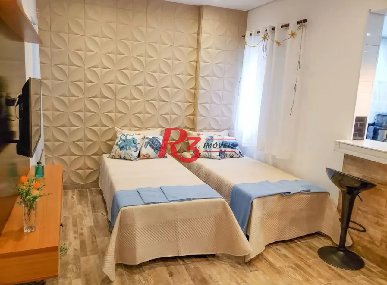 Kitnet para alugar, 30 m² por R$ 4.200,00/mês - Embaré - Santos/SP